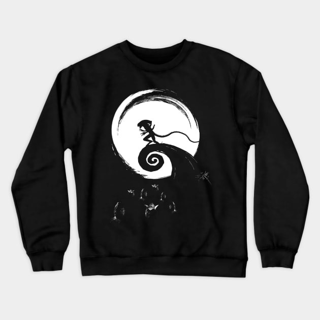 Alien Nightmare Crewneck Sweatshirt by Meca-artwork